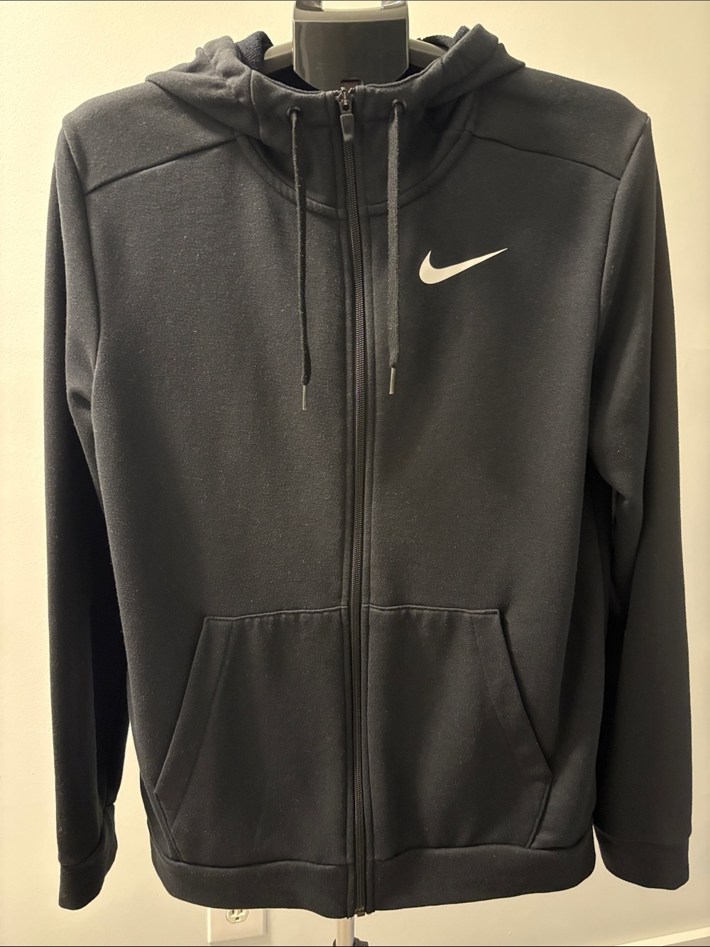 Nike Dri-Fit Full Zip Performance Hoodie ~ Small ~ Black